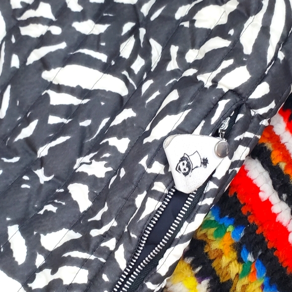 VTG Juniorite New York Abstract Quilted Winter Women's KIDS XS/S Jacket - Picture 14 of 15